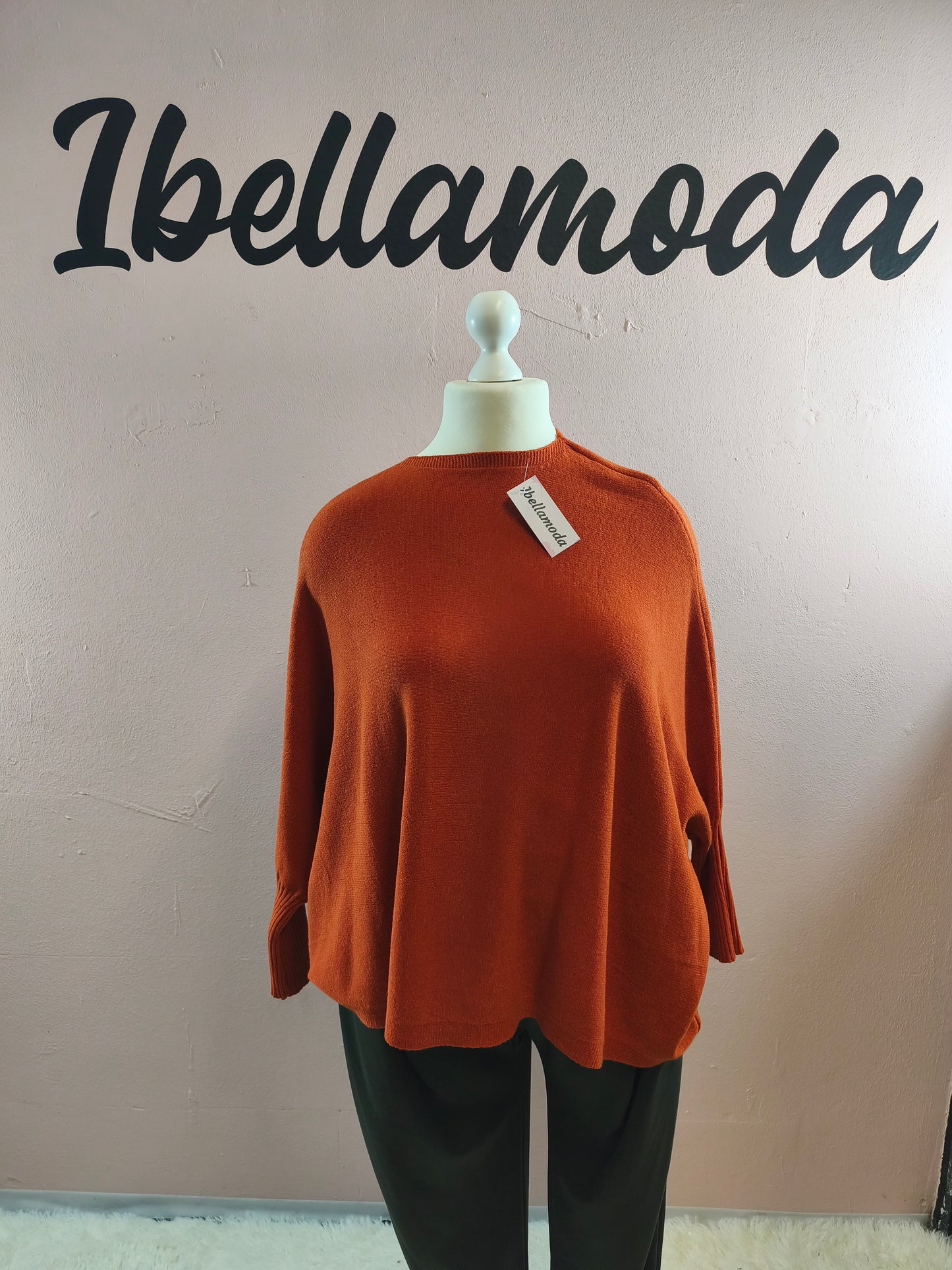 Fledermaus Feinstrick Sweatshirt 8717