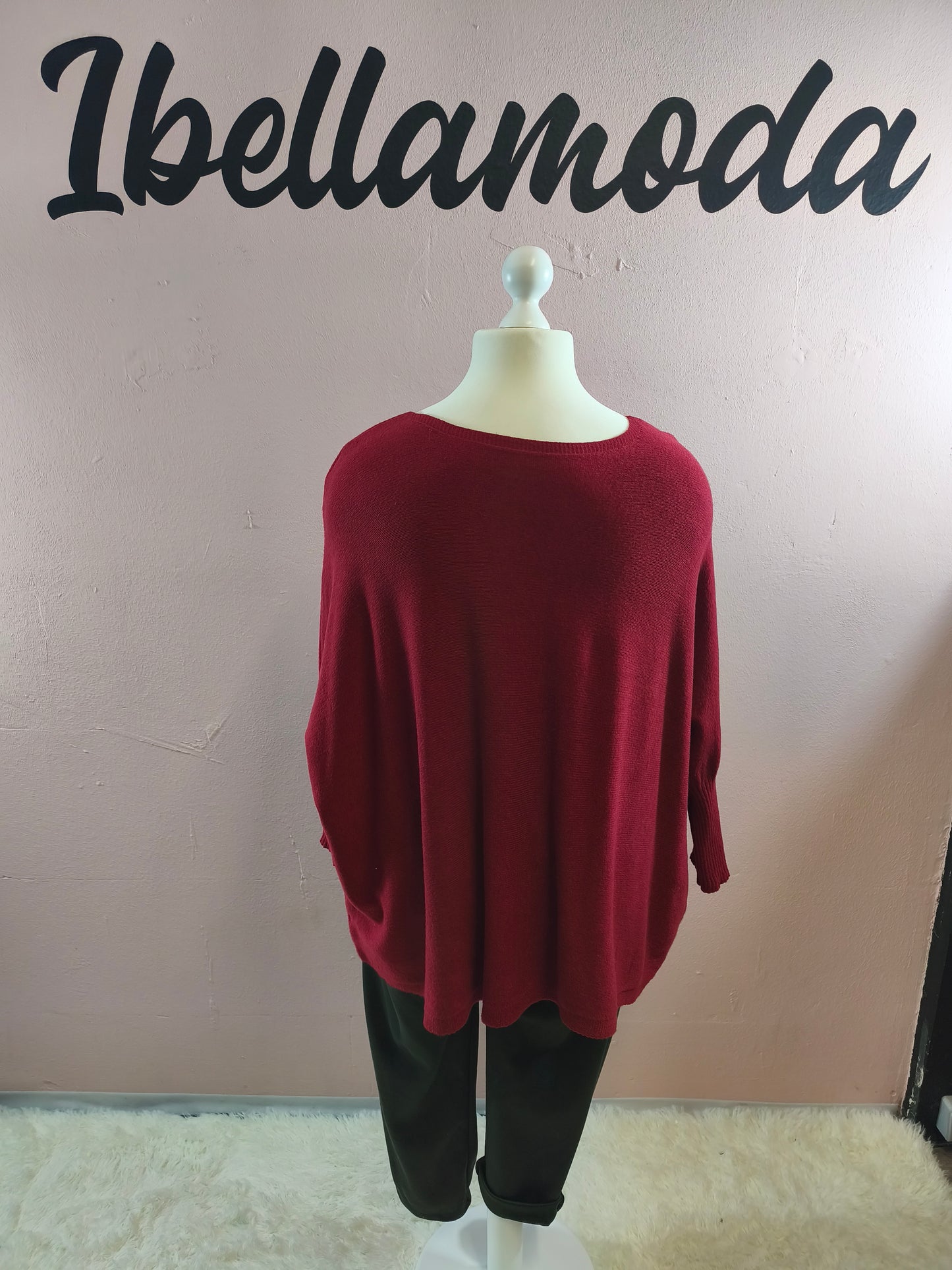 Fledermaus Feinstrick Sweatshirt 8717