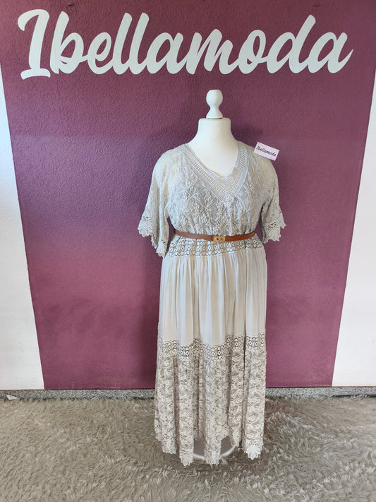Boho Kleid Lang 3978
