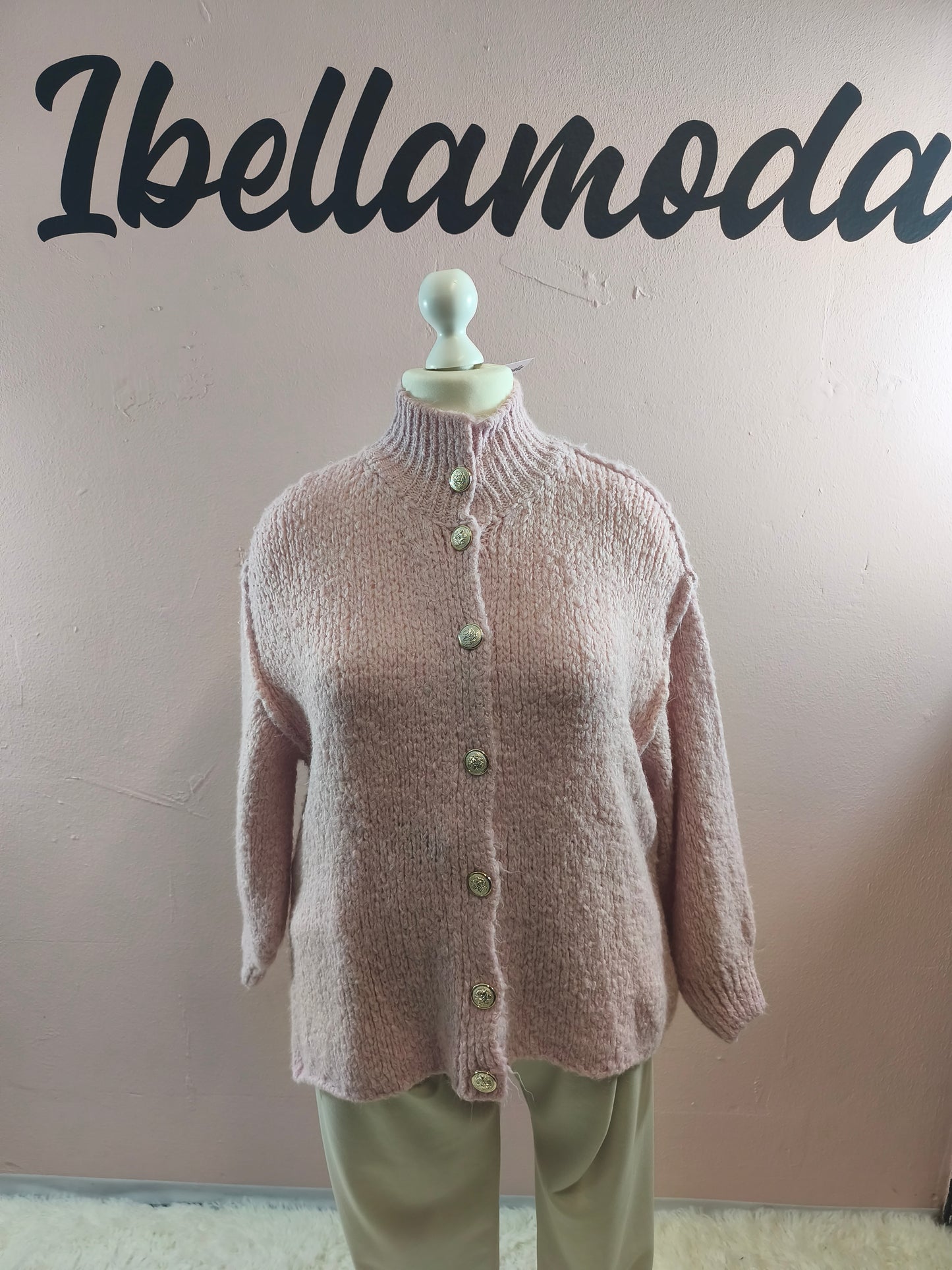 Kuschelcardigan Mit Goldknöpfen 20970