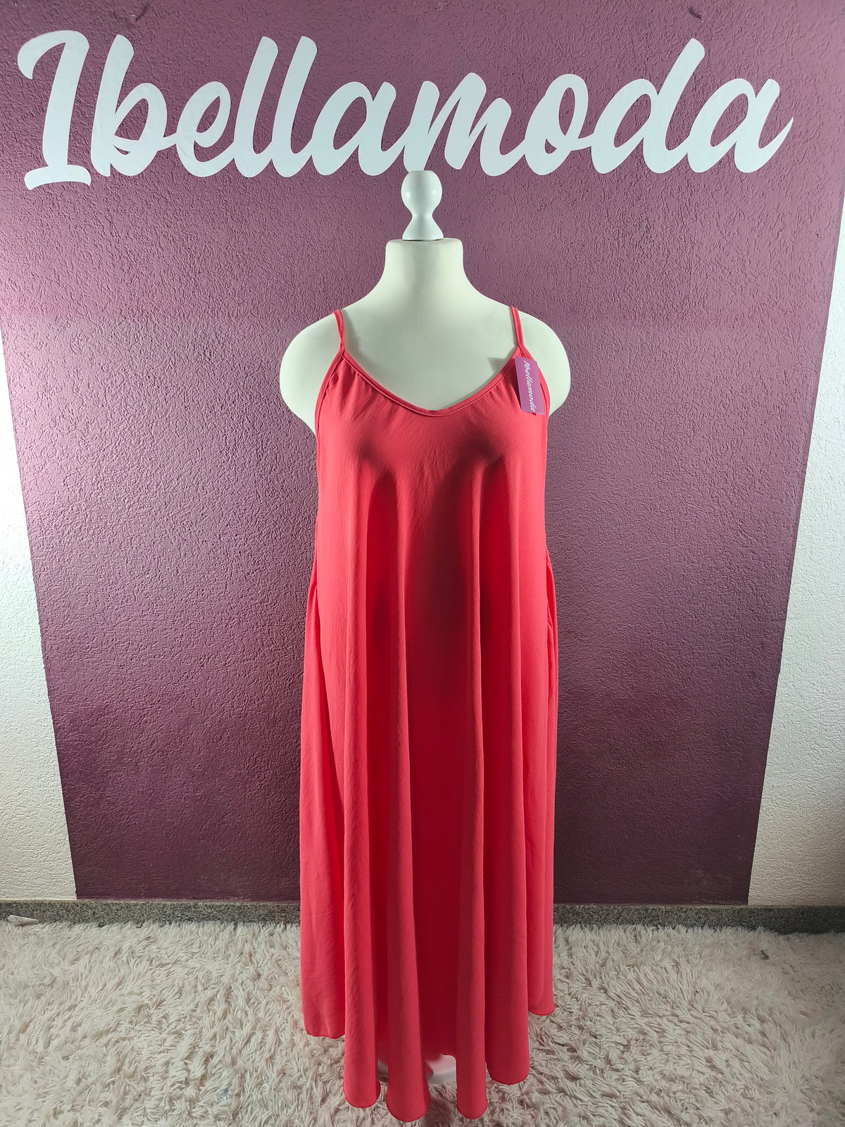 Sommerkleid Maxi Uni 5578
