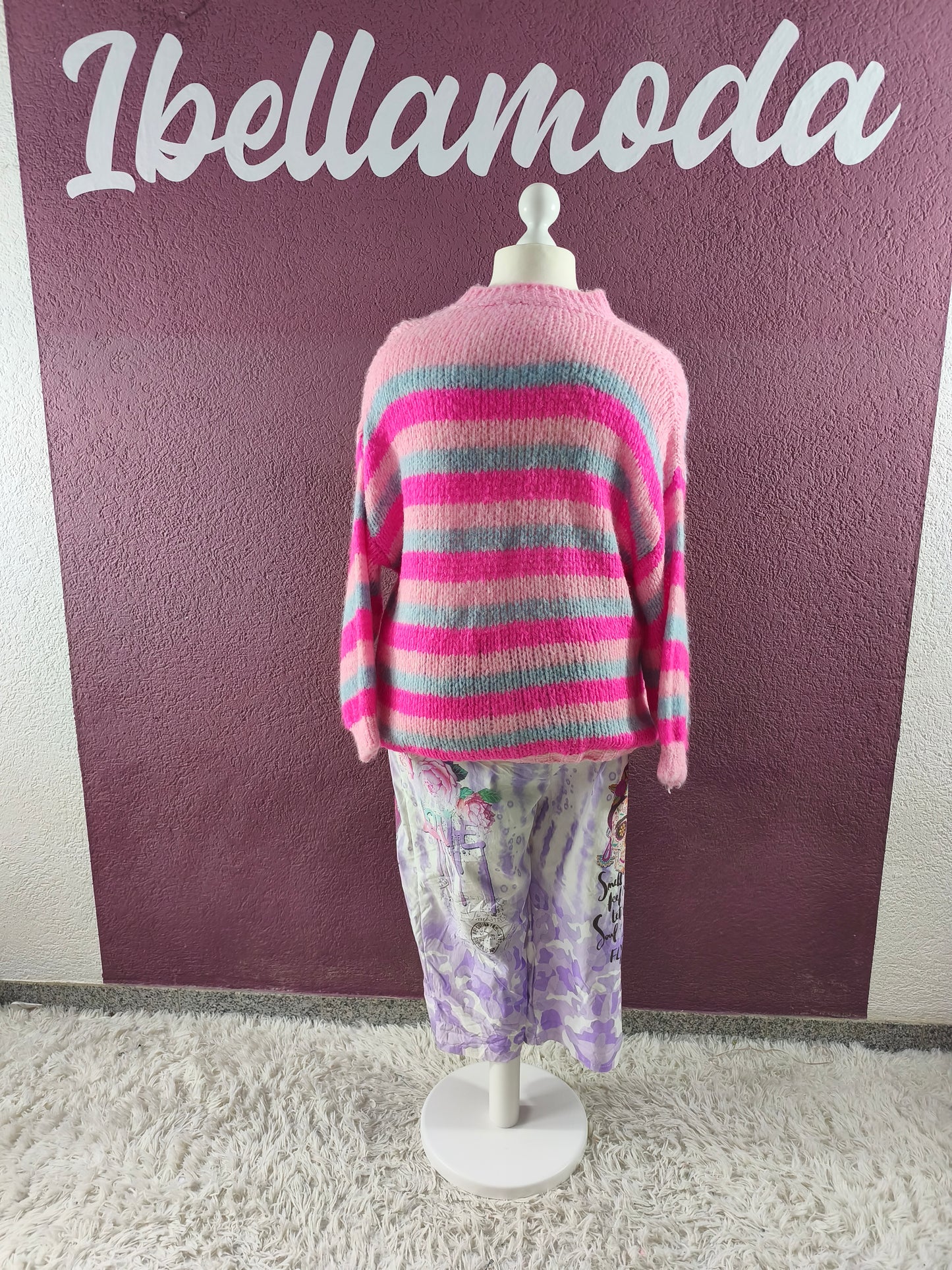 Kuschelstrick Cardigan Rainbow 3003