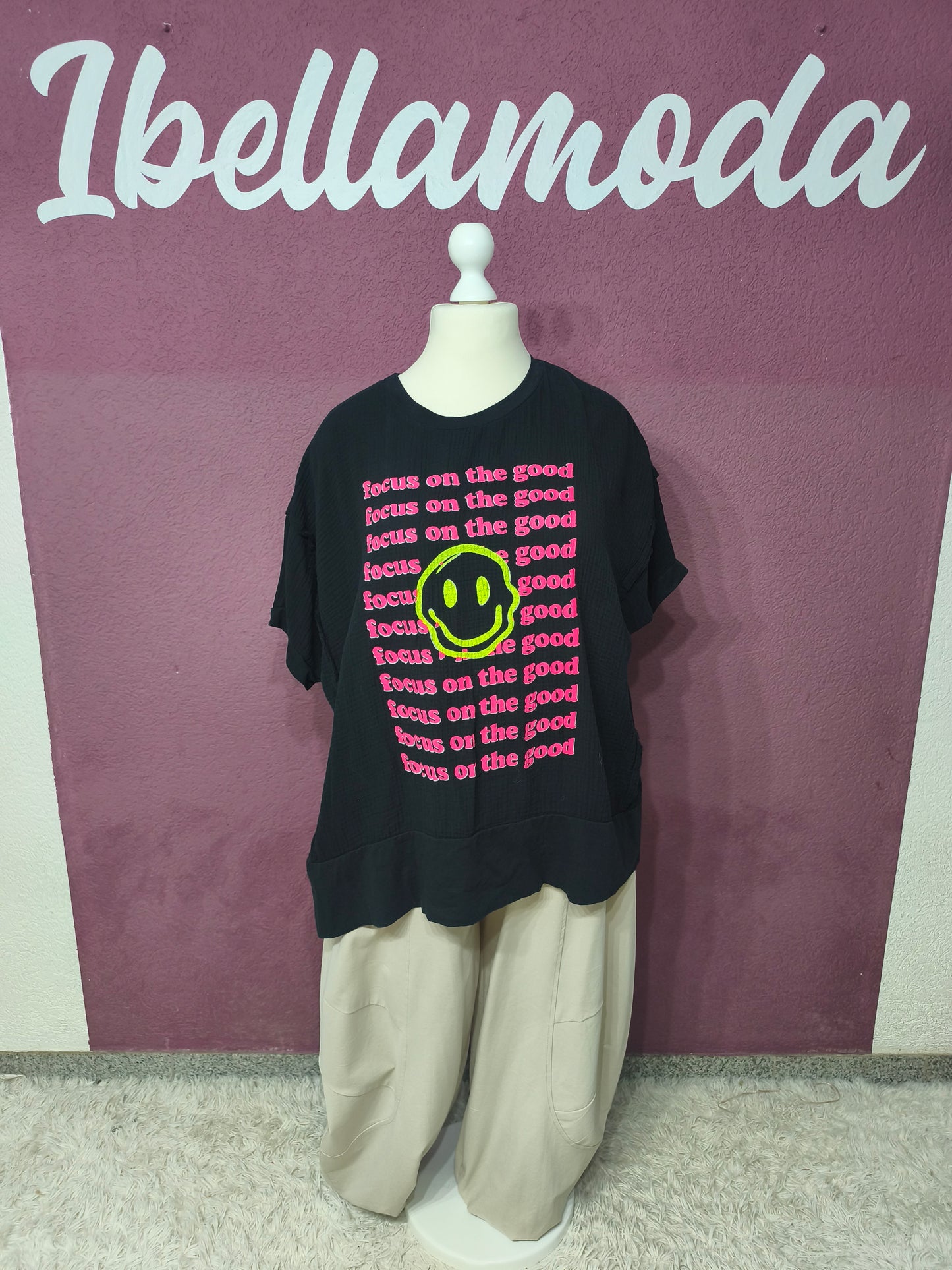 Musselin Shirt Smiley 61391