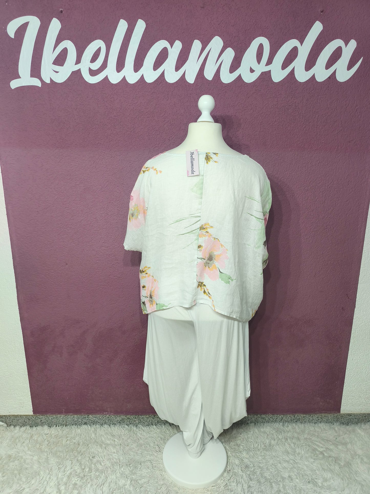 Shirt Flower Leinen 05991