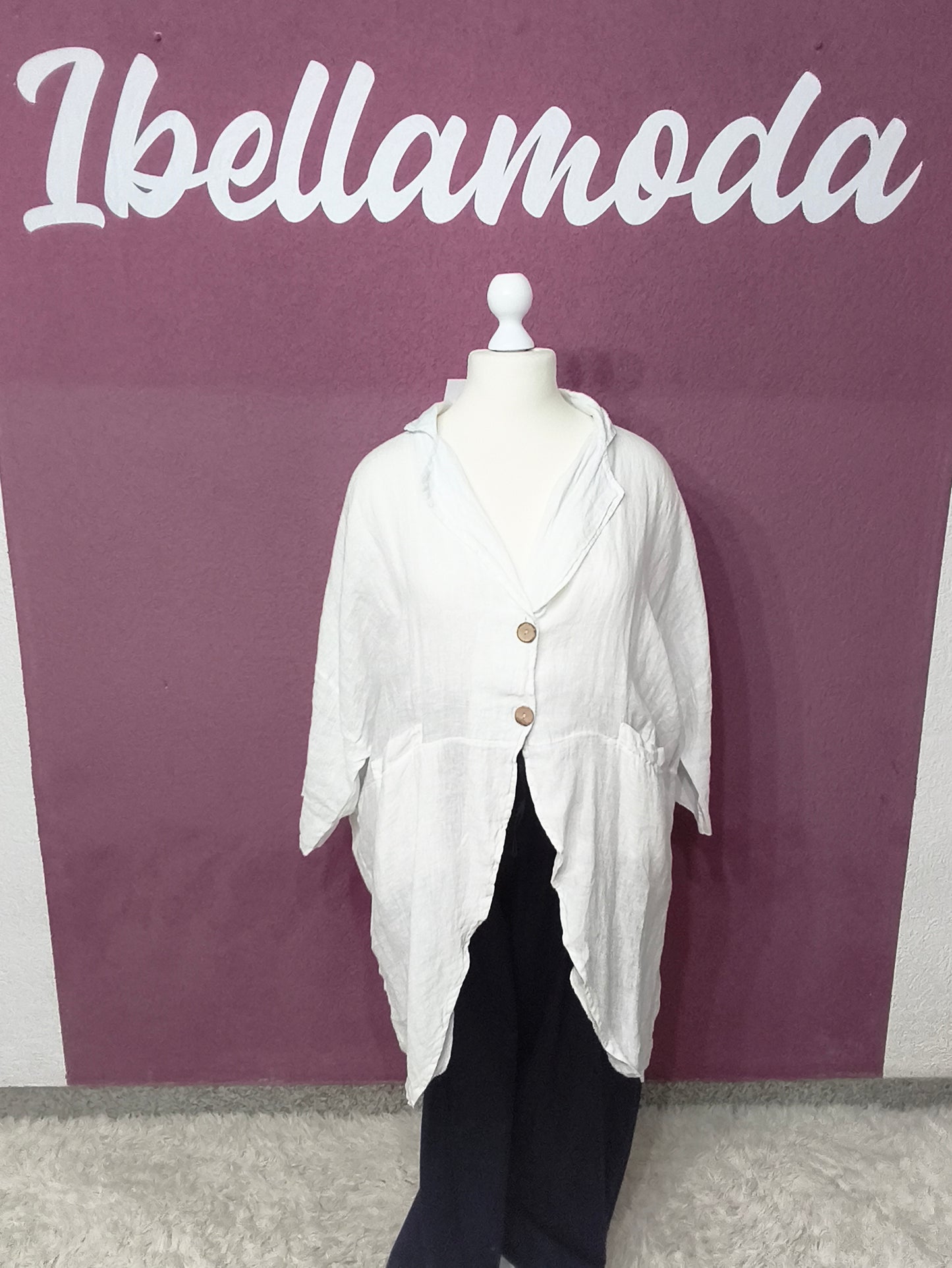 Longshirt Leinen 02065