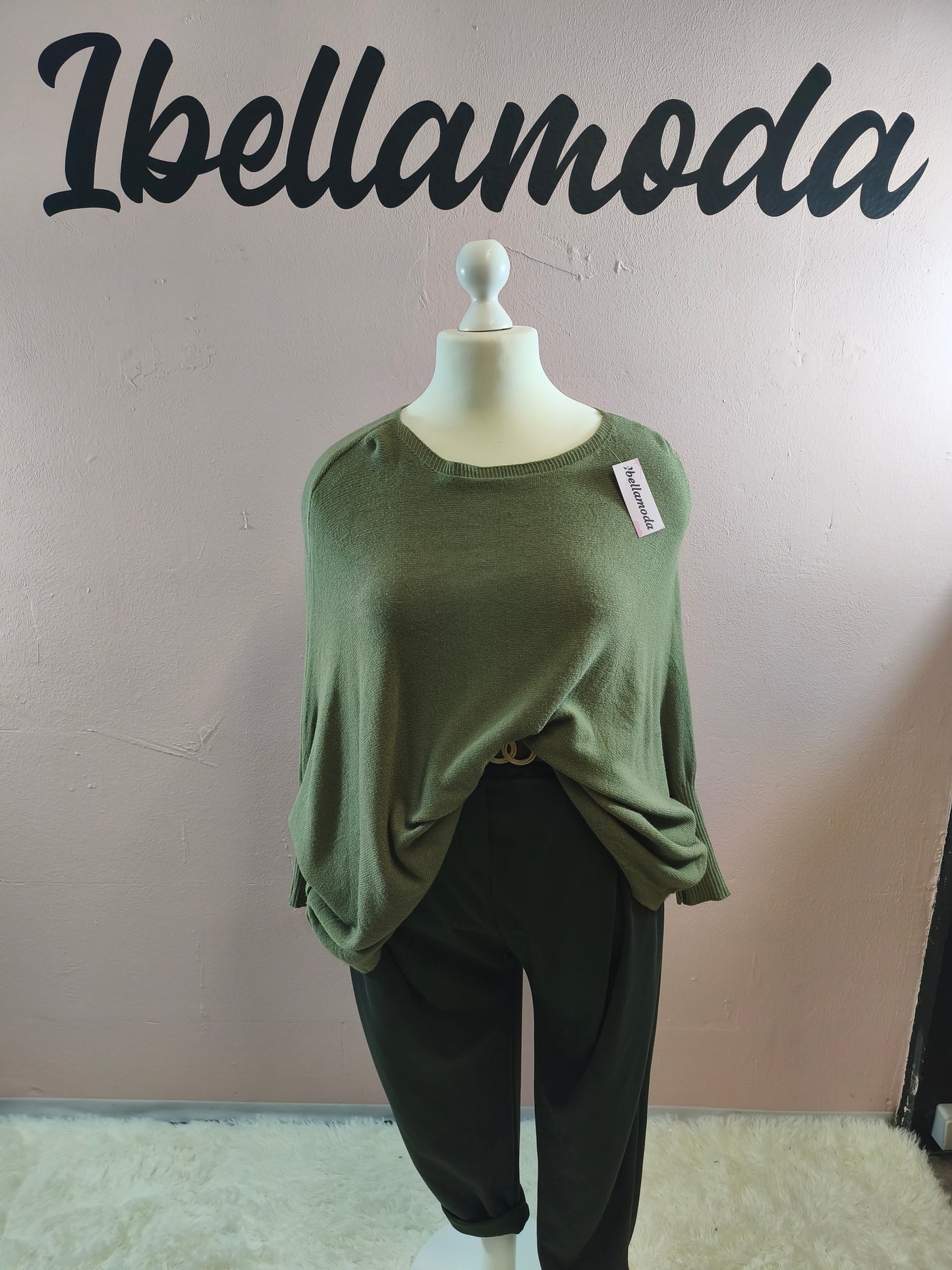 Fledermaus Feinstrick Sweatshirt 8717