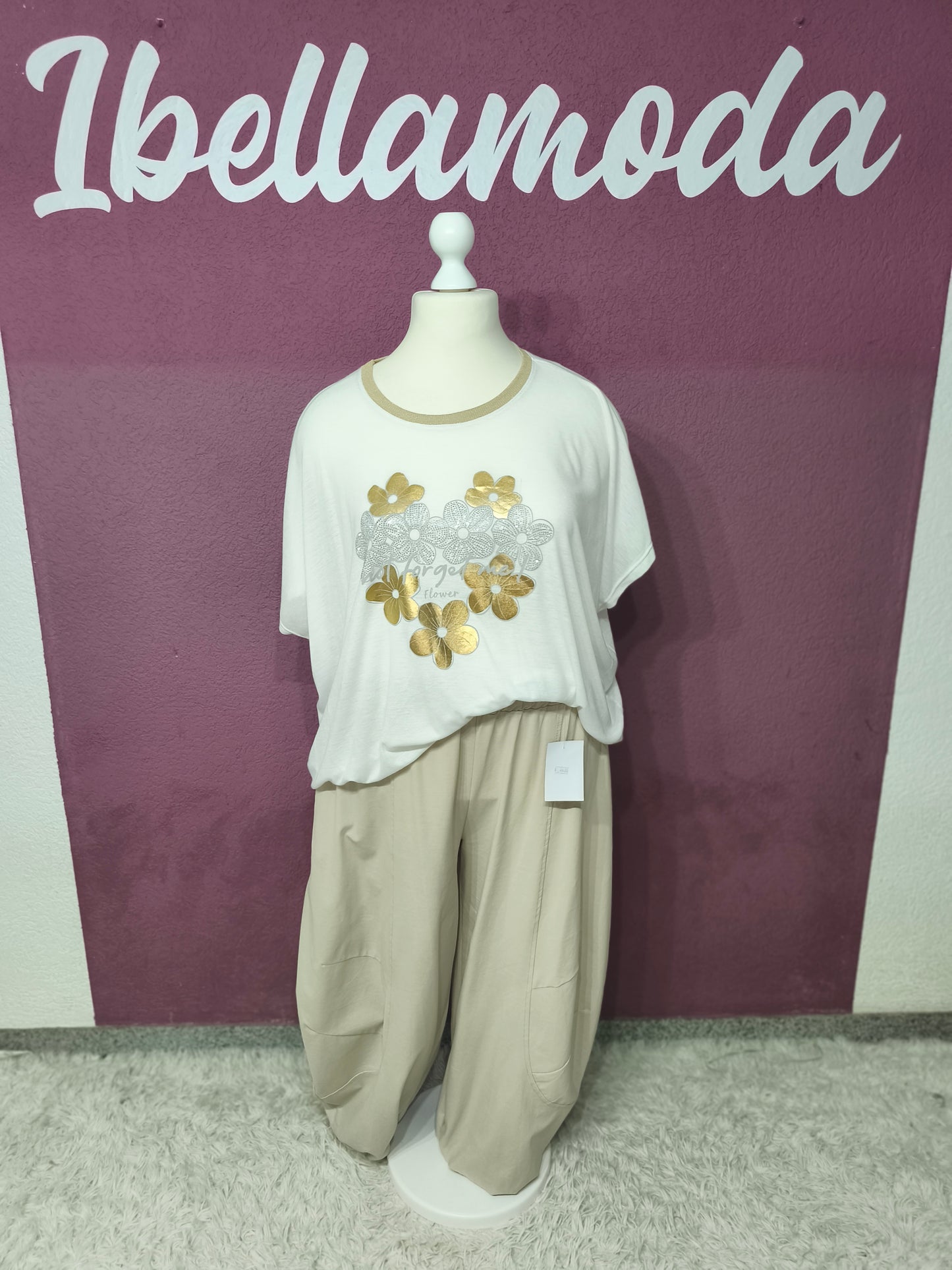 Shirt Flower Strass 61263