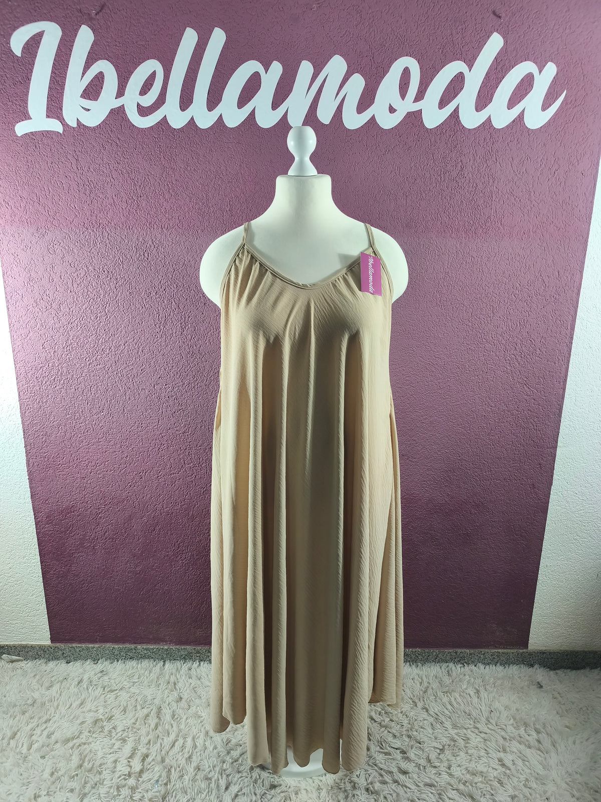 Sommerkleid Maxi Uni 5578
