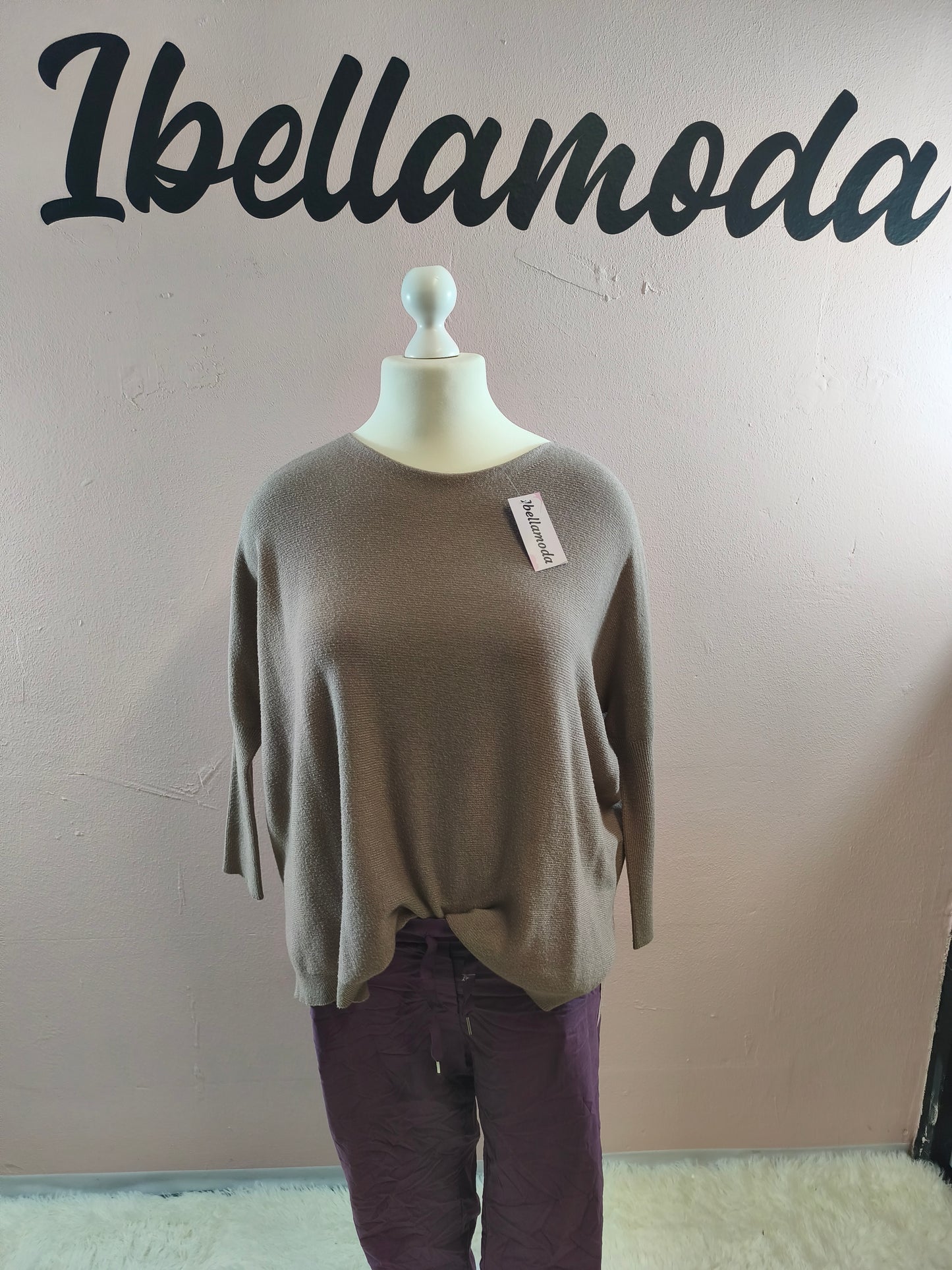 Fledermaus Feinstrick Sweatshirt 8717