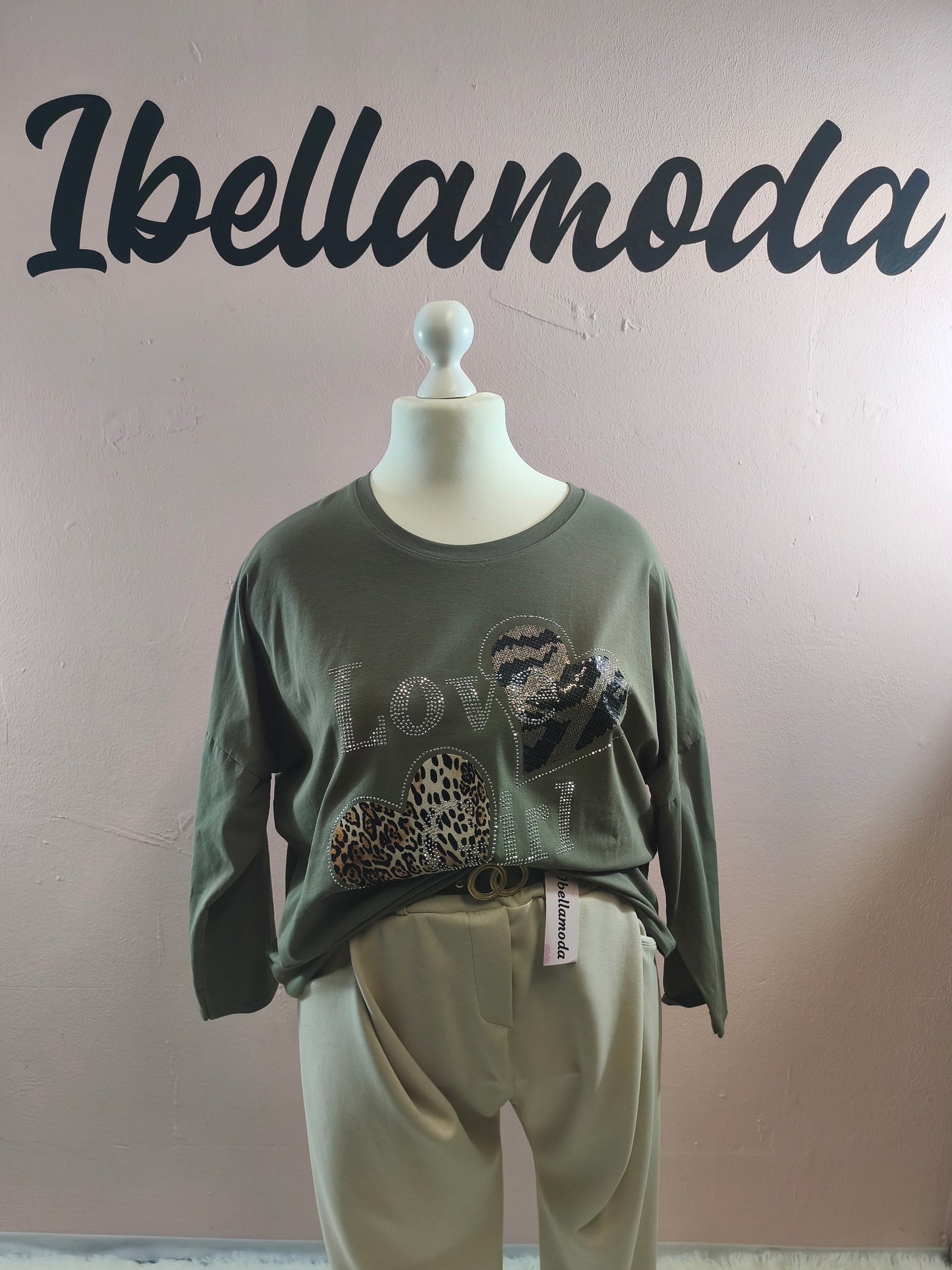 Sweatshirt Strass Love Girl 230045
