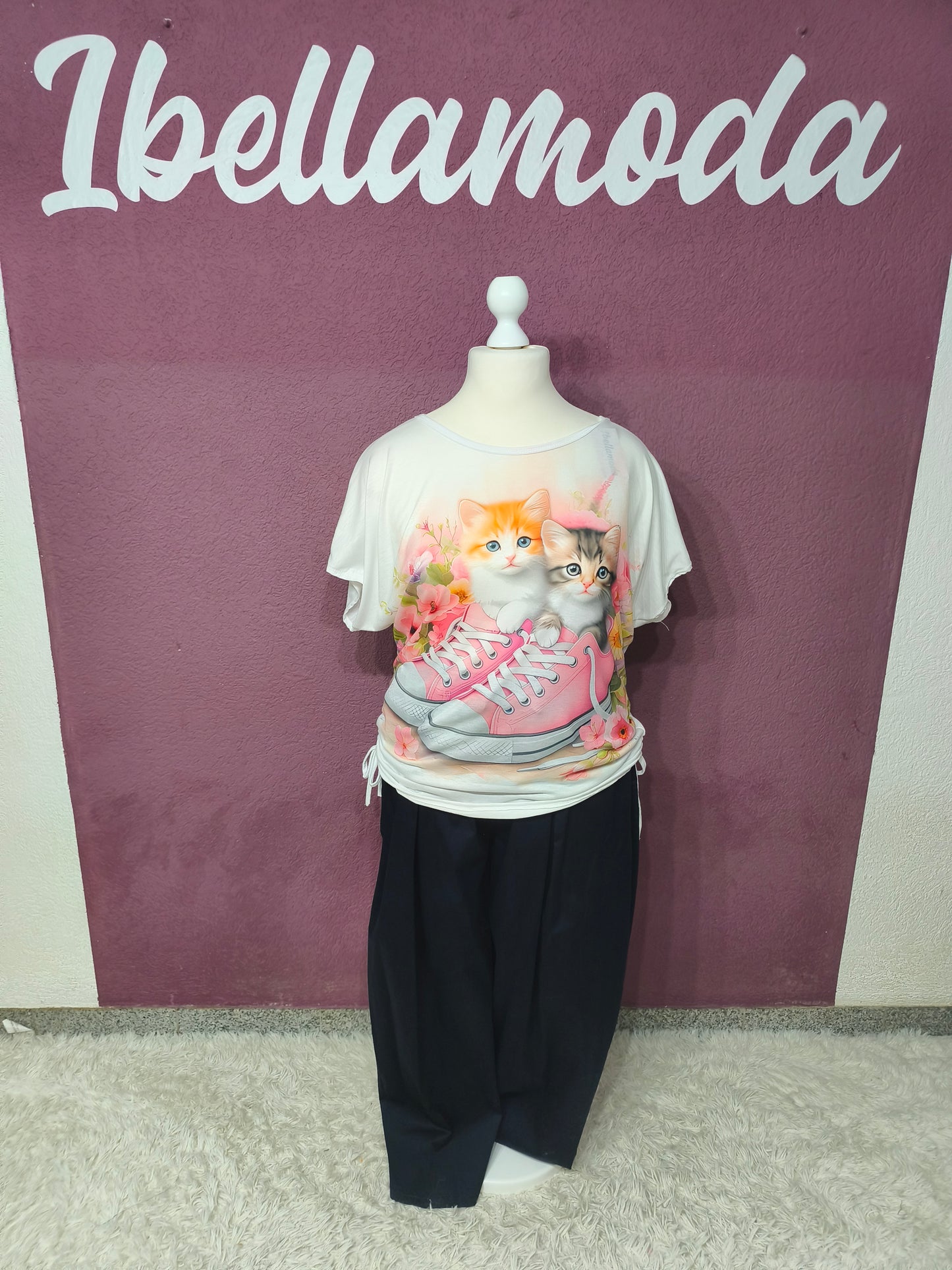 T-Shirt Katze Sneaker 10000