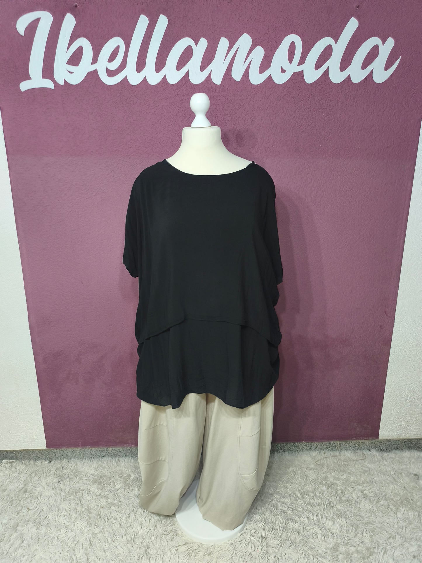 Oversize Blusenshirt Abgestufter Schnitt 21331