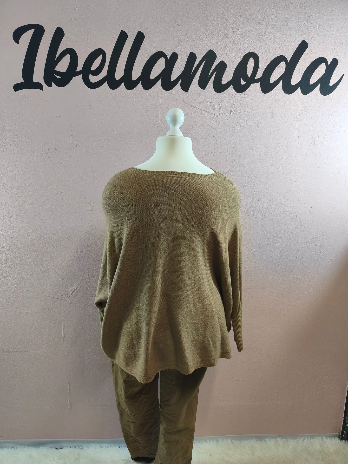 Fledermaus Feinstrick Sweatshirt 8717