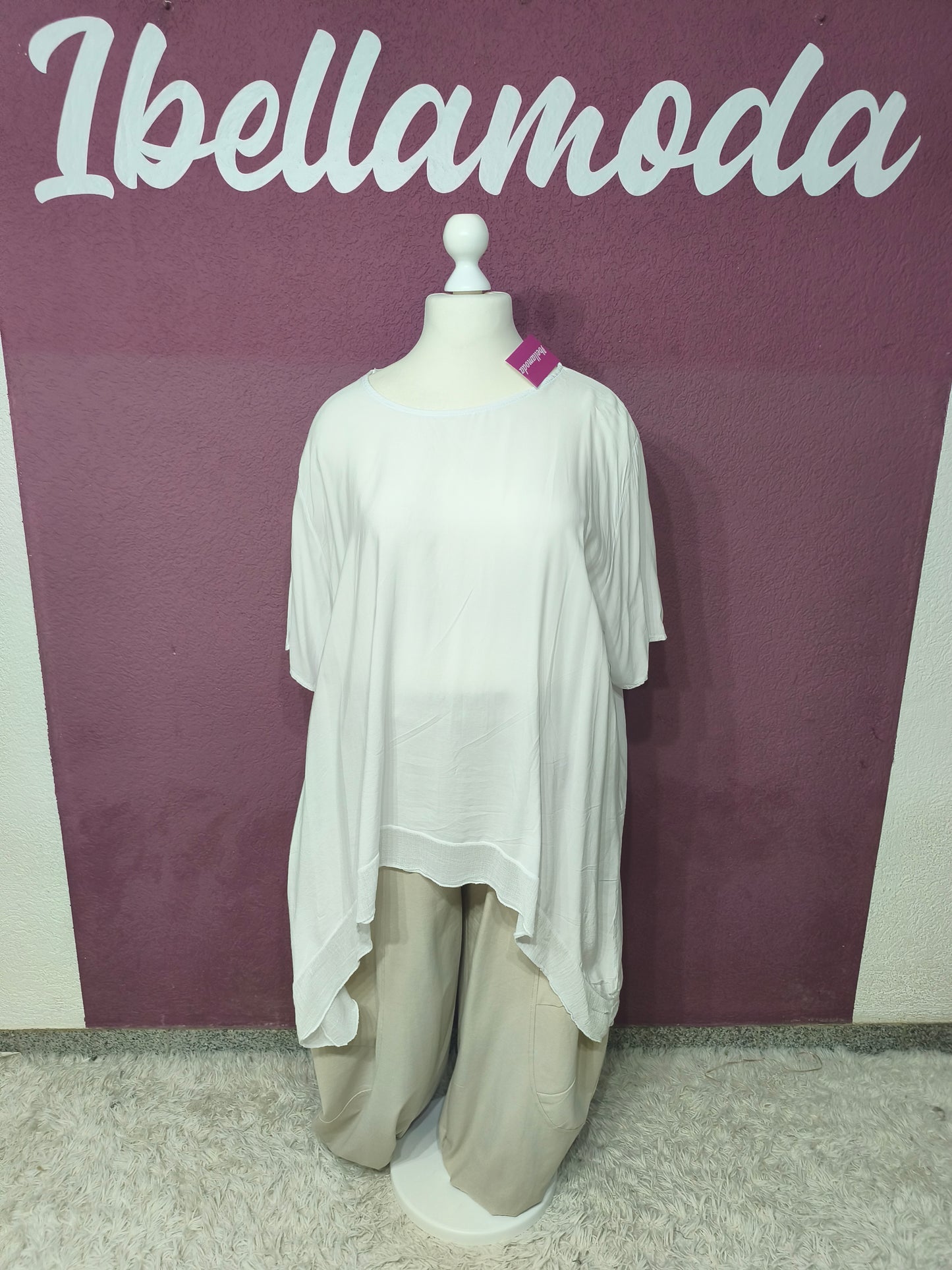 Oversize Longshirt Viskose 22244