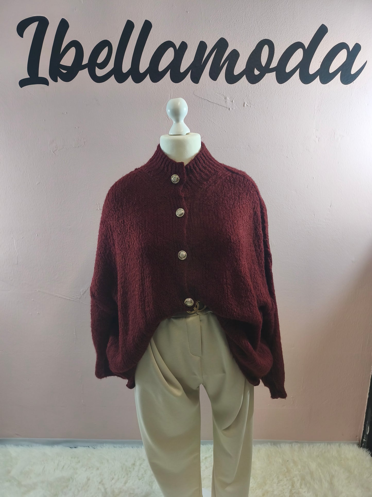 Kuschelcardigan Mit Goldknöpfen 20970