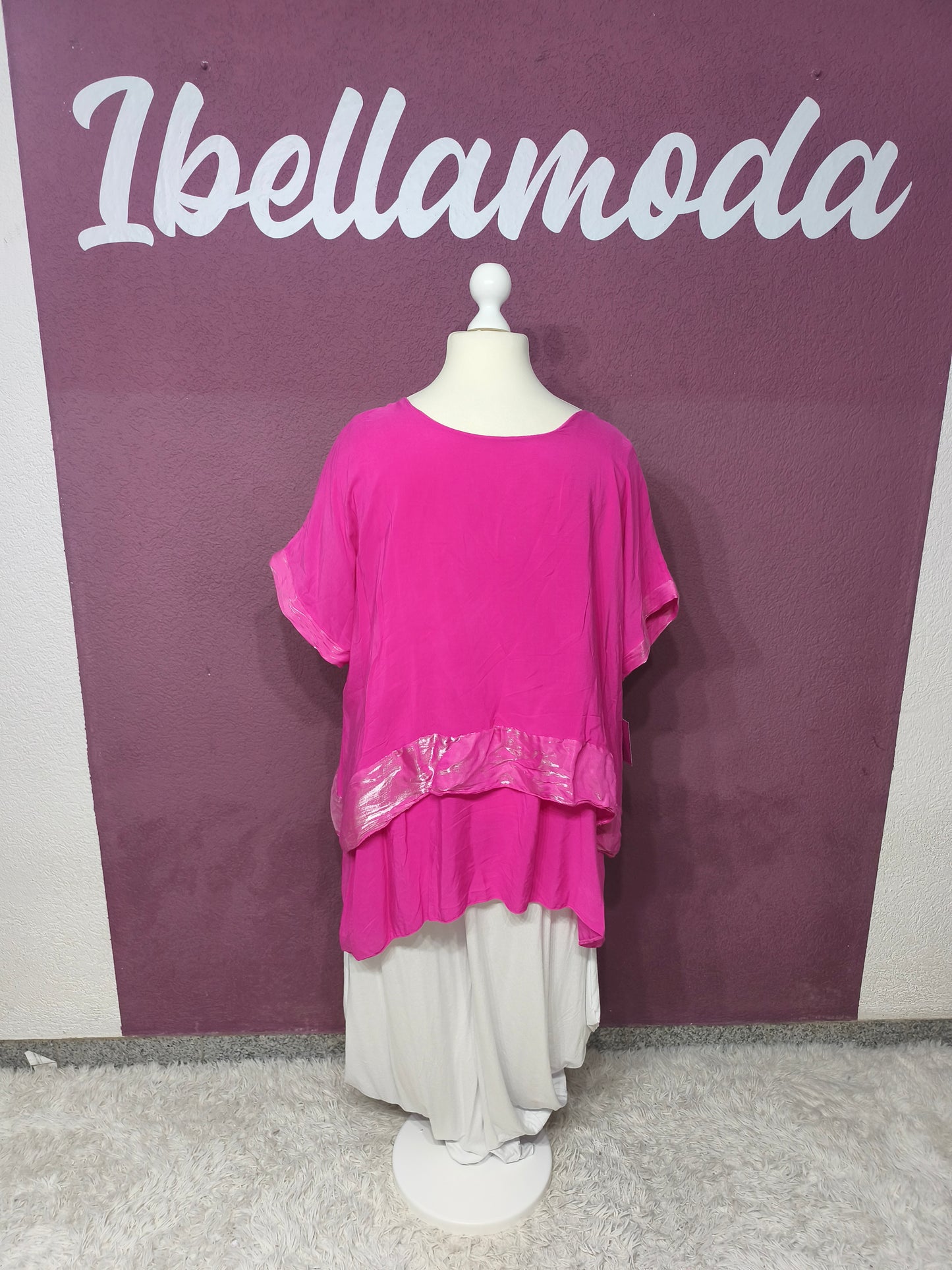 Oversize Shirt Satin 22944