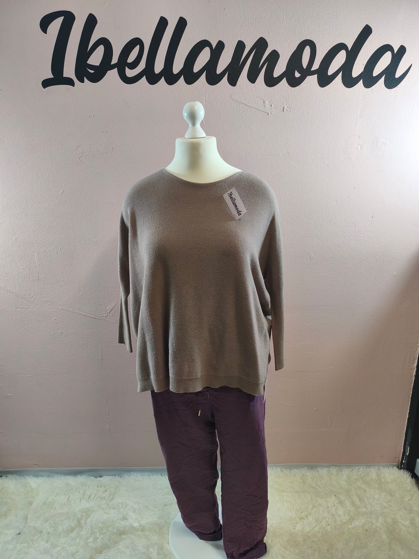 Fledermaus Feinstrick Sweatshirt 8717