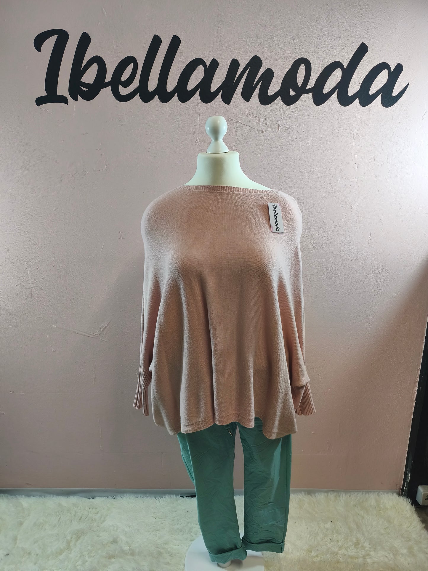 Fledermaus Feinstrick Sweatshirt 8717