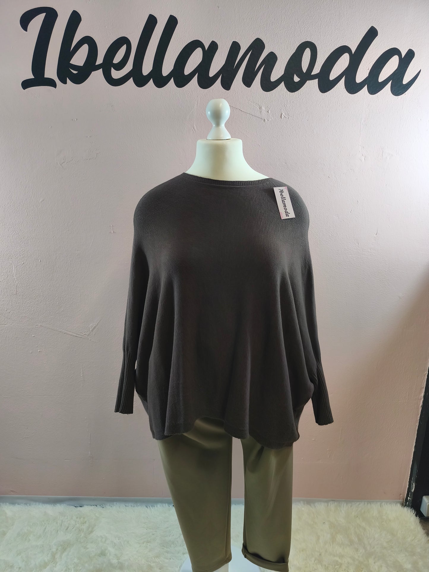 Fledermaus Feinstrick Sweatshirt 8717