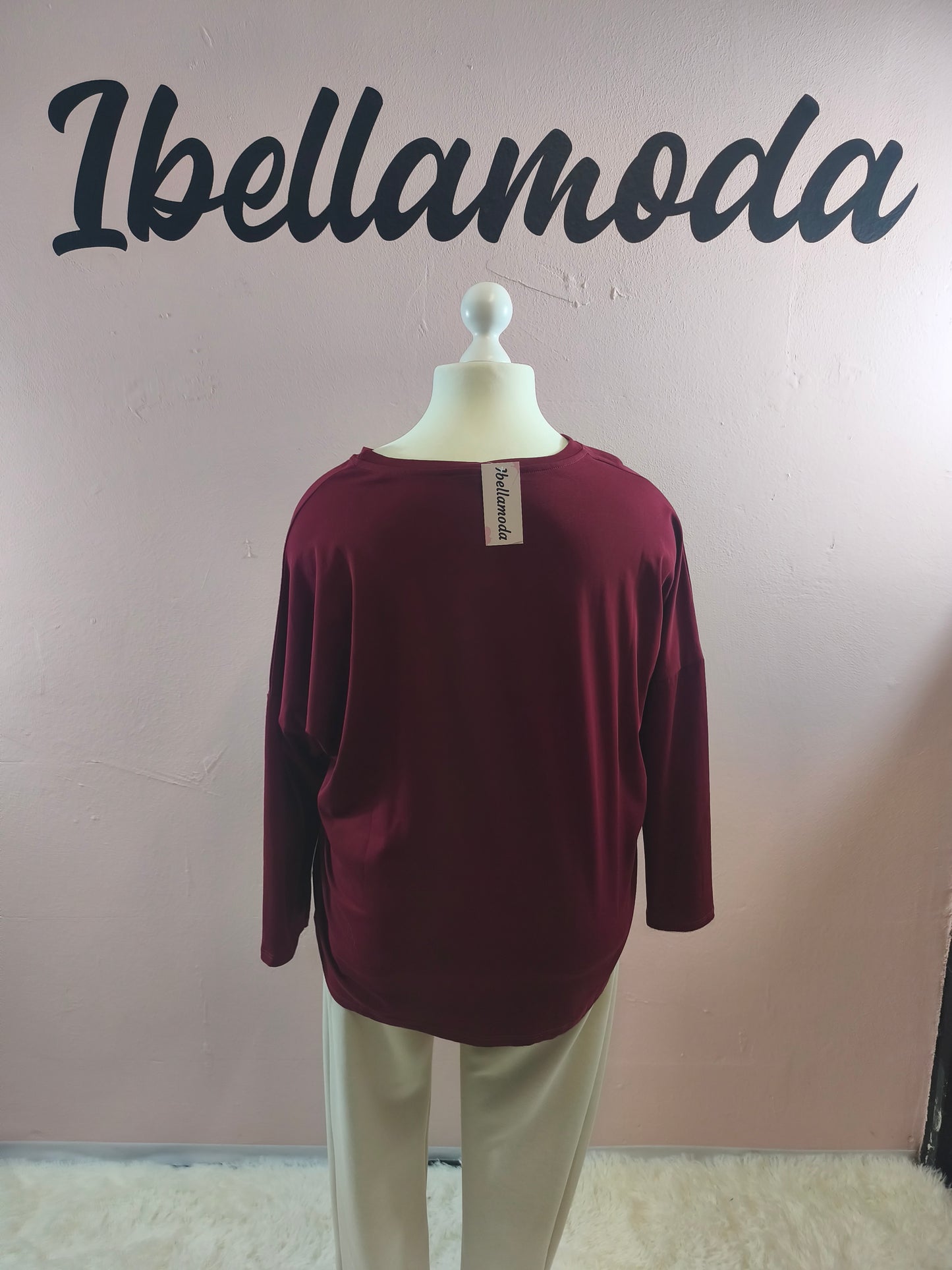 Sweatshirt Strass Blumenvase 230045
