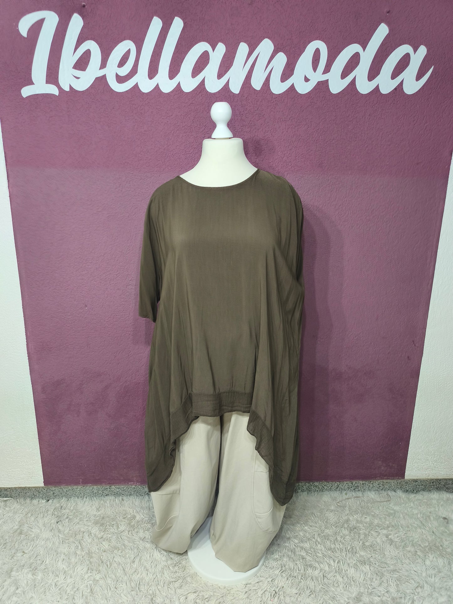 Oversize Longshirt Viskose 22244