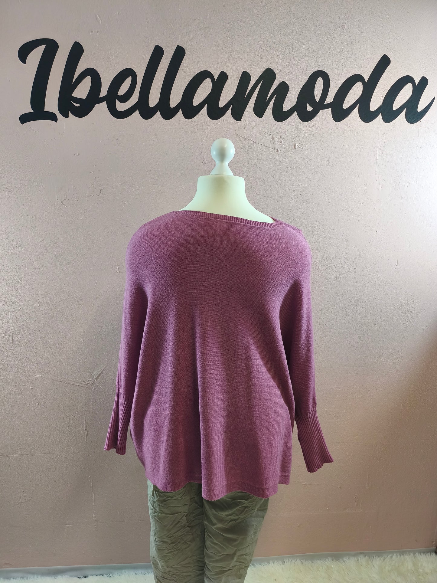 Fledermaus Feinstrick Sweatshirt 8717