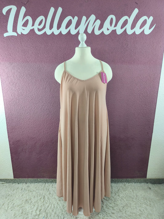Sommerkleid Maxi Uni 5578