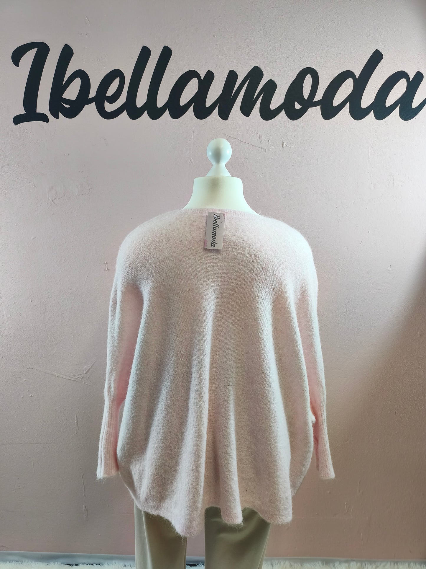 Kuschelfeinstrick Pullover Fledermaus 87171