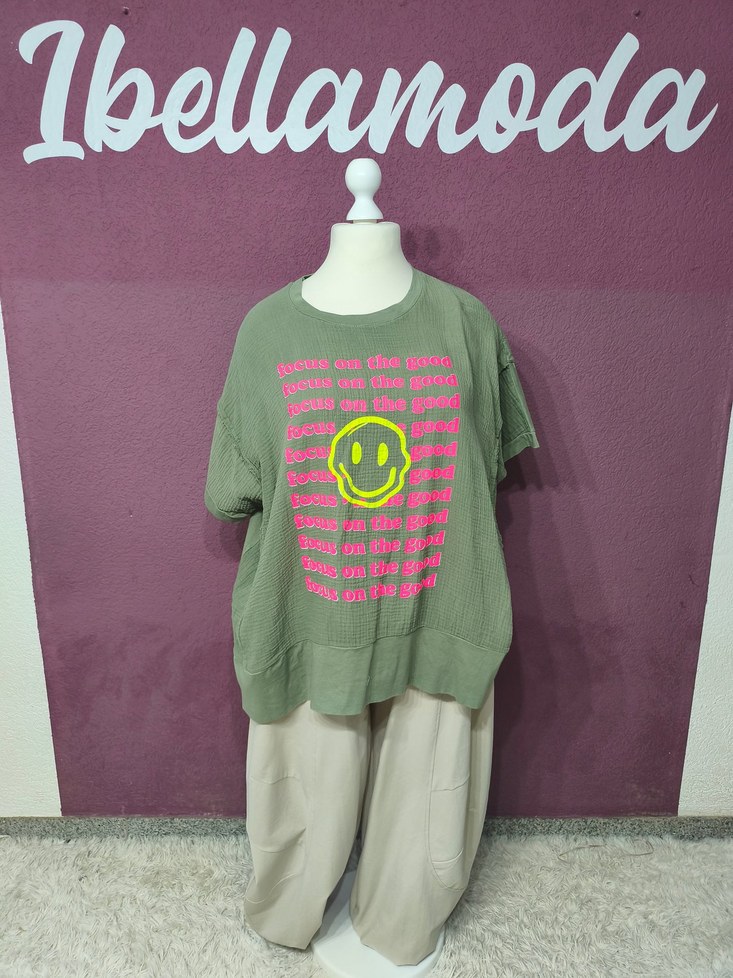 Musselin Shirt Smiley 61391