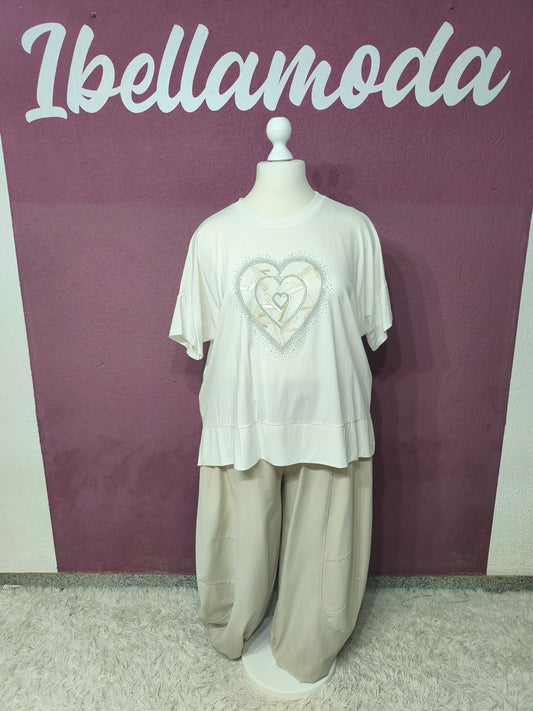 Longshirt Herz Strass 62961