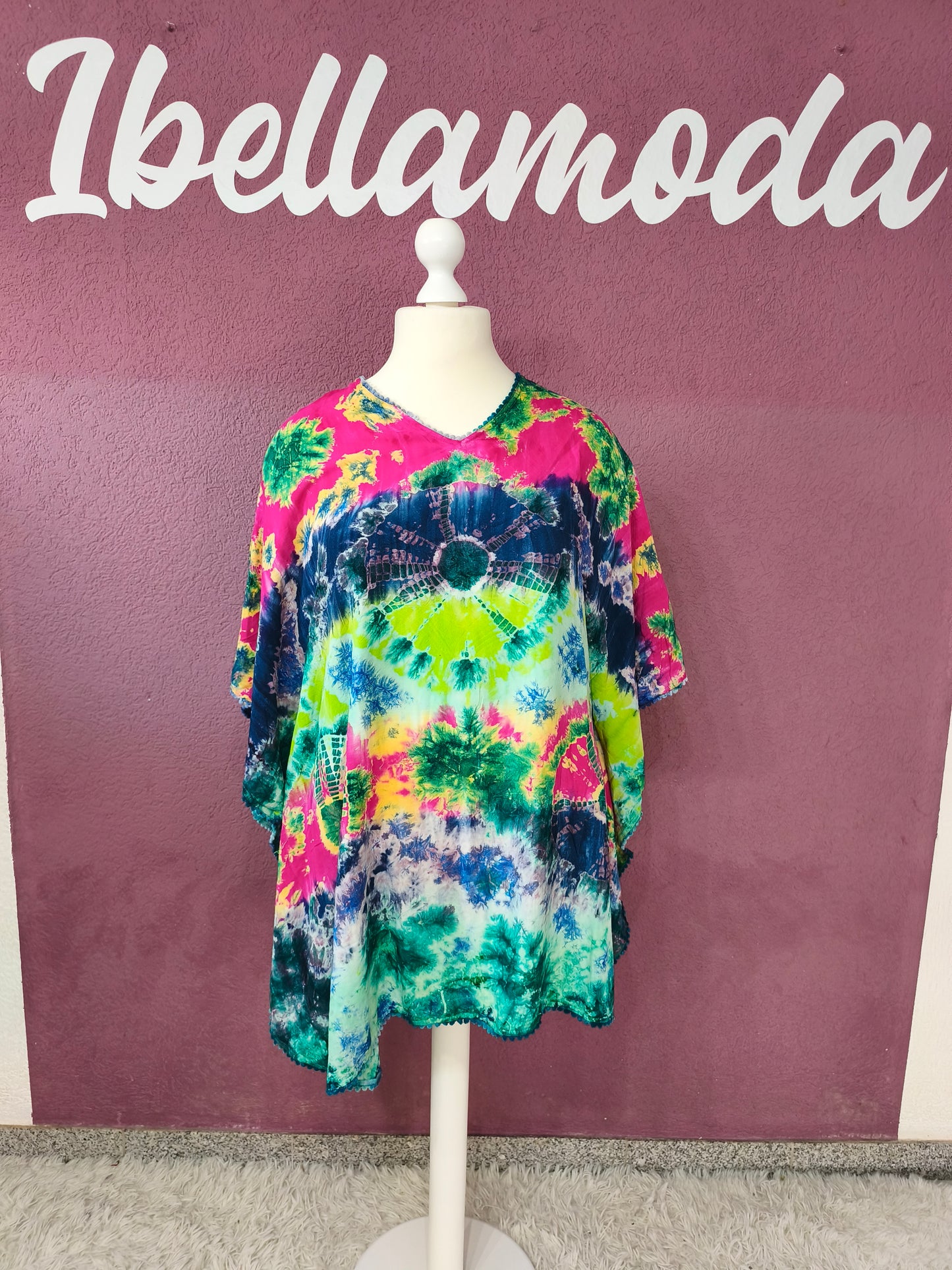 Oversize Tunika Batik Bohemian Stil 10000