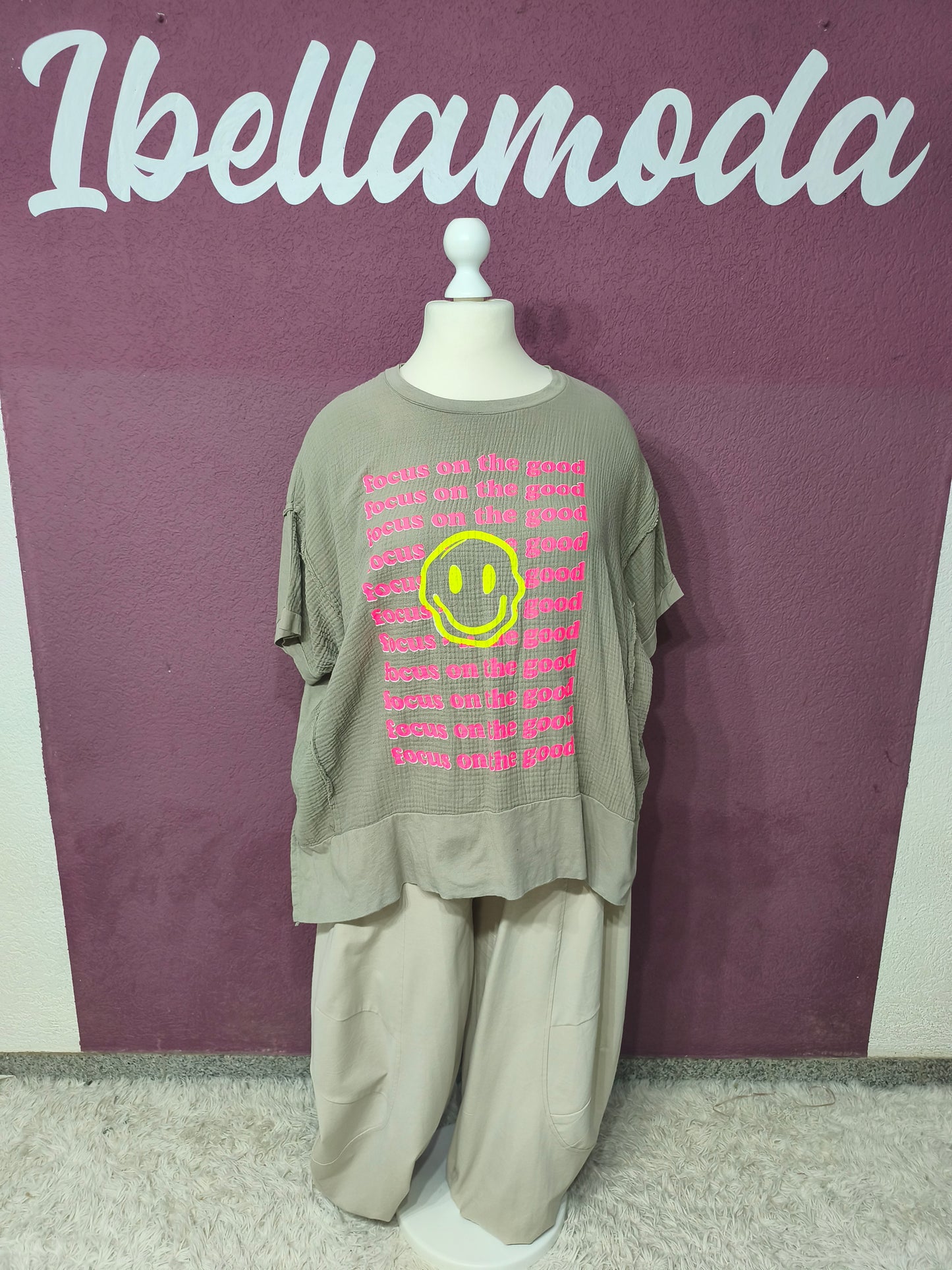 Musselin Shirt Smiley 61391