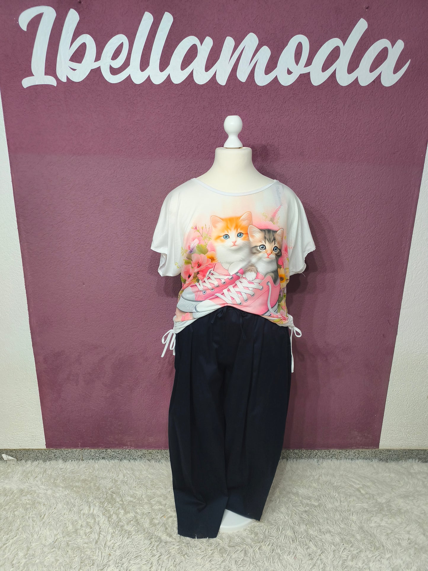 T-Shirt Katze Sneaker 10000