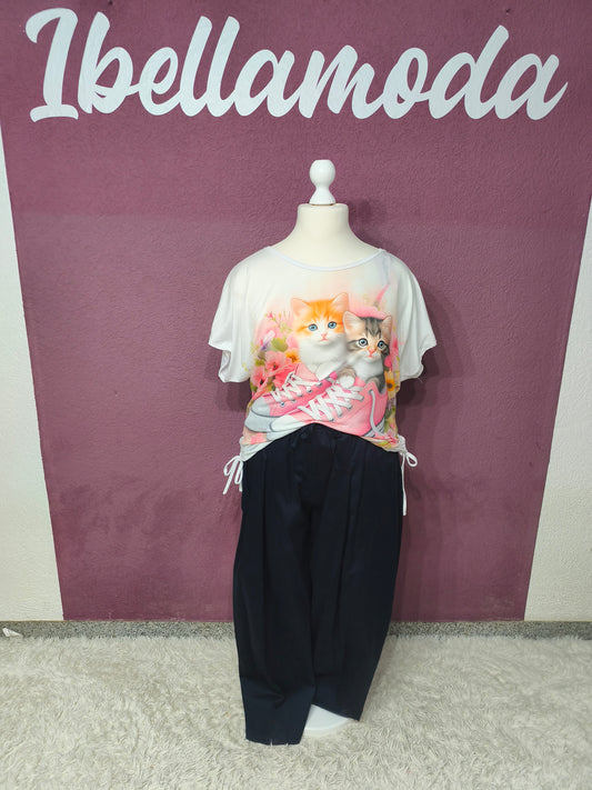 T-Shirt Katze Sneaker 10000