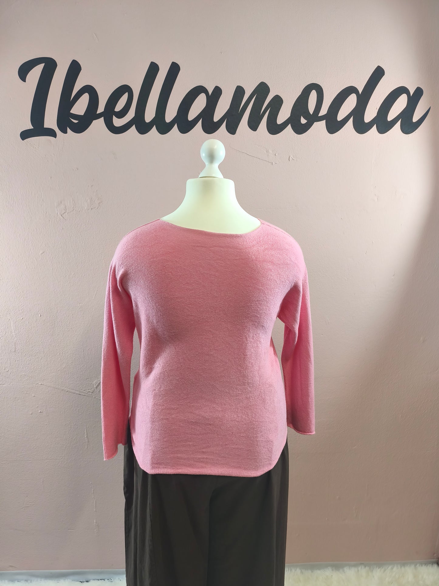 Feinstrickpullover Kurz Amour Kirsche