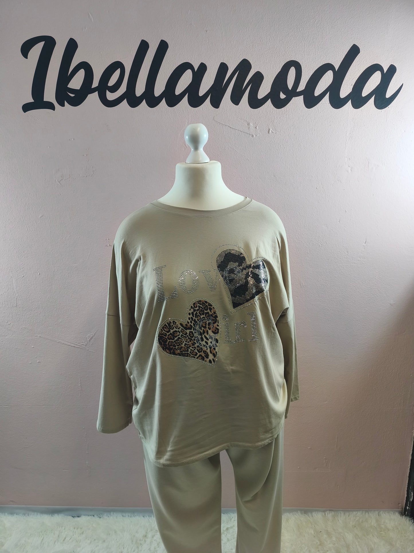 Sweatshirt Strass Love Girl 230045