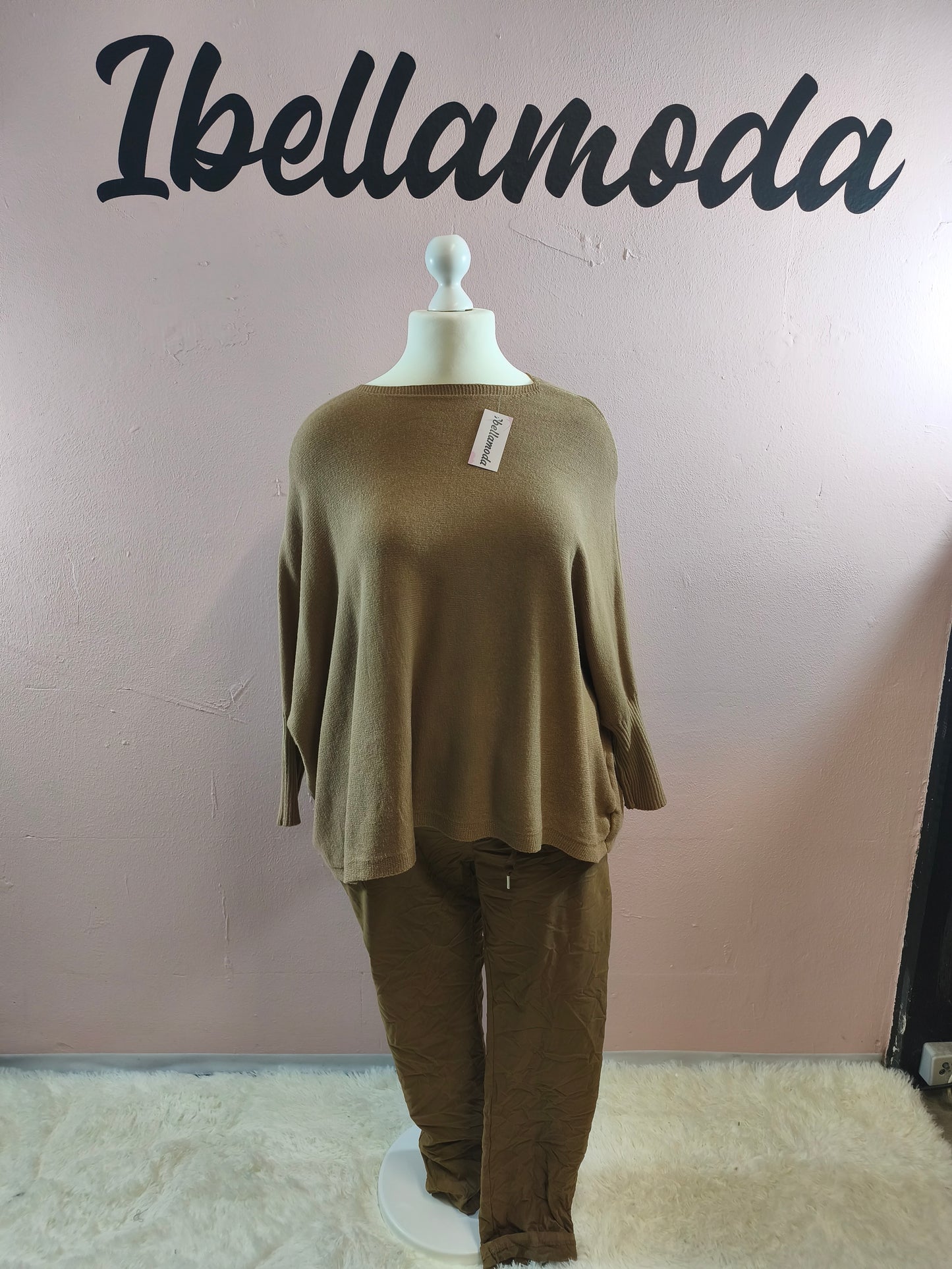 Fledermaus Feinstrick Sweatshirt 8717